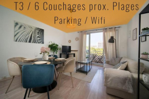 Fully equipped apartment with parking 6 beds